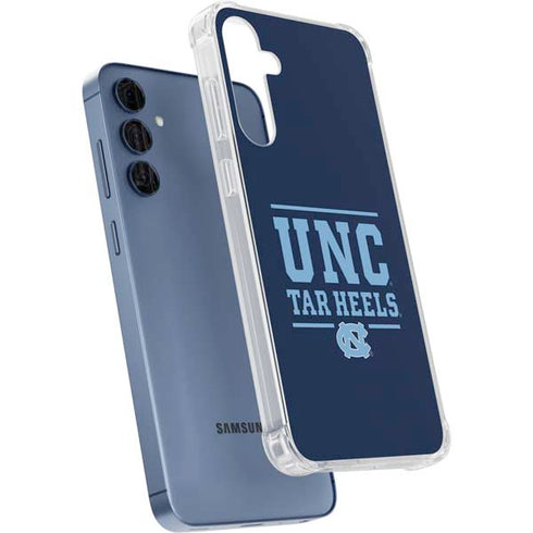 University of North Carolina University of Tar Heels Galaxy A35 5G Clear Case